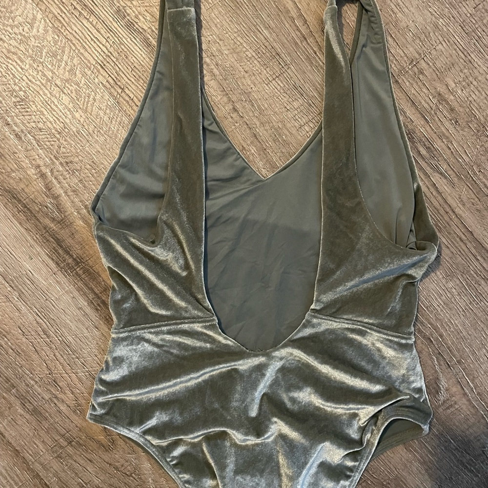 Velvet Deep V Swimsuit